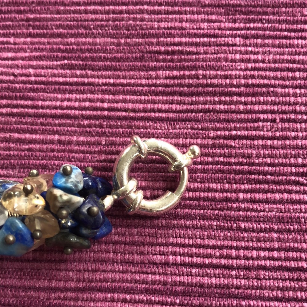 Necklace Chunky Stone & Freshwater Pearl NWOT - Picture 7 of 7
